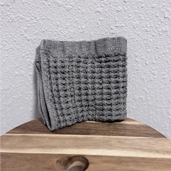 NEW Onsen Face Towels | Cinder Grey | 100% Supima Cotton Waffle Weave - Picture 2 of 15